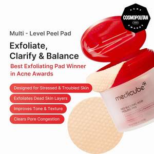 Medicube Red Succinic Acid Peeling Pad 0.5% Niacinamide 2% Pour Peaux à Tendance Acnéique Exfoliant - Product Image 2