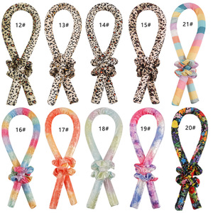 Coleteros con Estampado de Leopardo y Lazo, Color Degradado, Multifuncionales, Accesorio Casual para el Cabello - Product Image 5