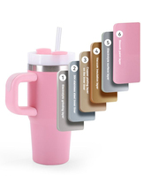 Gobelet en acier inoxydable à double paroi de 14oz, tasse de voyage isolée sous vide sans BPA avec poignée pour boissons chaudes/froides, logo personnalisé