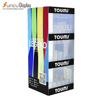 Vitrine d'atomiseur en acrylique moderne avec lumières LED Stockage en usine personnalisé pour magasin de fumée de cigarettes