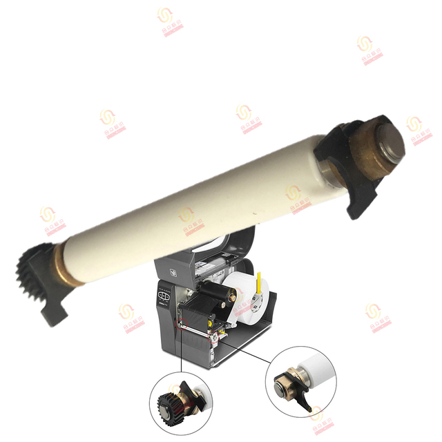 P1037974-028 Kit Platen Roller With Gear for Zebra Zt210 Zt220 Zt230 Barcode Printer