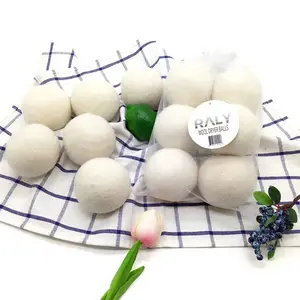 Eco-friendly Organic Premium Reusable Natural Fabric Softener 100% New Zealand Wool Dry Balls