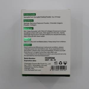 COSMOTEK de China, Set de Exfoliación con Polvo de Espículas de Esponja Bio (20 aplicaciones), Tratamiento Natural de Exfoliación de la Piel para Uso en Casa y Salón - Product Image 6