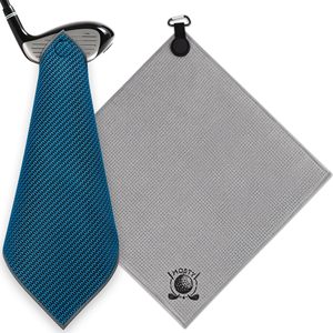 Toalla de golf magnética de doble capa personalizada, toalla de limpieza de microfibra tipo gofre para palos de golf, imán oculto para fijar a la bolsa y al carrito - Product Image 1
