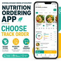 Desarrollo de Aplicaciones de Pedidos de Comida Saludable para Empresas, para IOS y Android, con Filtro de Nutrición y Cálculo de Calorías, LionCreate