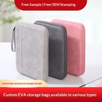 Étui rigide imperméable pour tablette et ordinateur portable EVA iPad 11 pouces avec fermeture à glissière et 2-3 compartiments pour les voyages