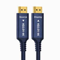 HD 2.0 Aktif Optik Fiber Kablo 4K 60Hz 18Gbps Uzun Mesafe Projeksiyonu için Yüksek Hızlı HD Kablo