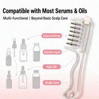 Sisir Gigi Lebar Baru 2 in 1 Aplikator Minyak Esensial Sisir Pijat Pengaplikator Serum Cair Sisir Pijat Rambut