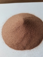 Granat alluvial naturel de rivière abrasif, grade 80 mesh, haute dureté et faible teneur en poussière pour systèmes de découpe à jet d'eau