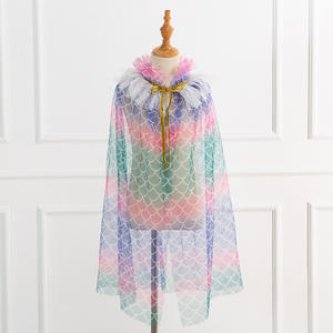 Chal de <span class=keywords><strong>princesa</strong></span> con lentejuelas de arcoíris <span class=keywords><strong>para</strong></span> niñas, capa de tul colorida, disfraz de disfraces <span class=keywords><strong>para</strong></span> niños, disfraz de Halloween, ropa <span class=keywords><strong>para</strong></span> niños - Product Image 3