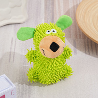 Jouets pour chiens en peluche durables en forme de dessin animé mignons en gros, jouets à couiner pour chiens