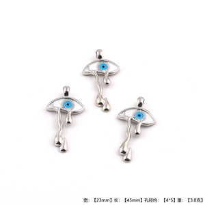 Pendentif en alliage de zinc en forme de larme pour bijoux DIY, accessoire de charme unisexe - Product Image 5