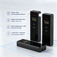 Alcootest Bluetooth OEM A5 avec application, 500 enregistrements de tests, rechargeable, testeur d'alcool personnel