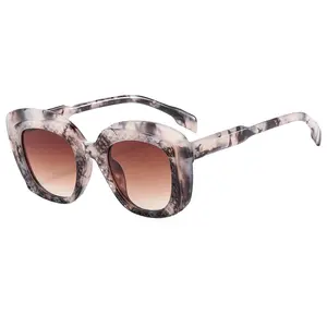 Gafas de Sol de estilo 2024, gafas de sol de moda para mujer, Marco Uv400, tendencia a juego de colores, nuevas gafas de sol cuadradas Vintage