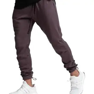 Oem Fabricage Slim Fit Joggingbroek Met Zijzak Custom Workout Joggingbroek Voor Mannen