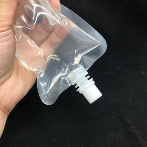 Em Estoque: Nova Embalagem Plástica com Bico Dosador para Bebidas e Sucos 200ml 300ml 500ml - Saco Reciclado com Bico Dosador Tipo Stand-Up - Product Image 4