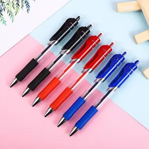 플라스틱 개인 컬러 젤 펜 0.5MM 파커 젤 펜 리필 블랙 레드 블루 잉크 젤 펜