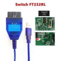 Câble de diagnostic de haute qualité fabriqué en Chine pour KKL 409 CH340/FT232RL pour Audi avec douze tensions
