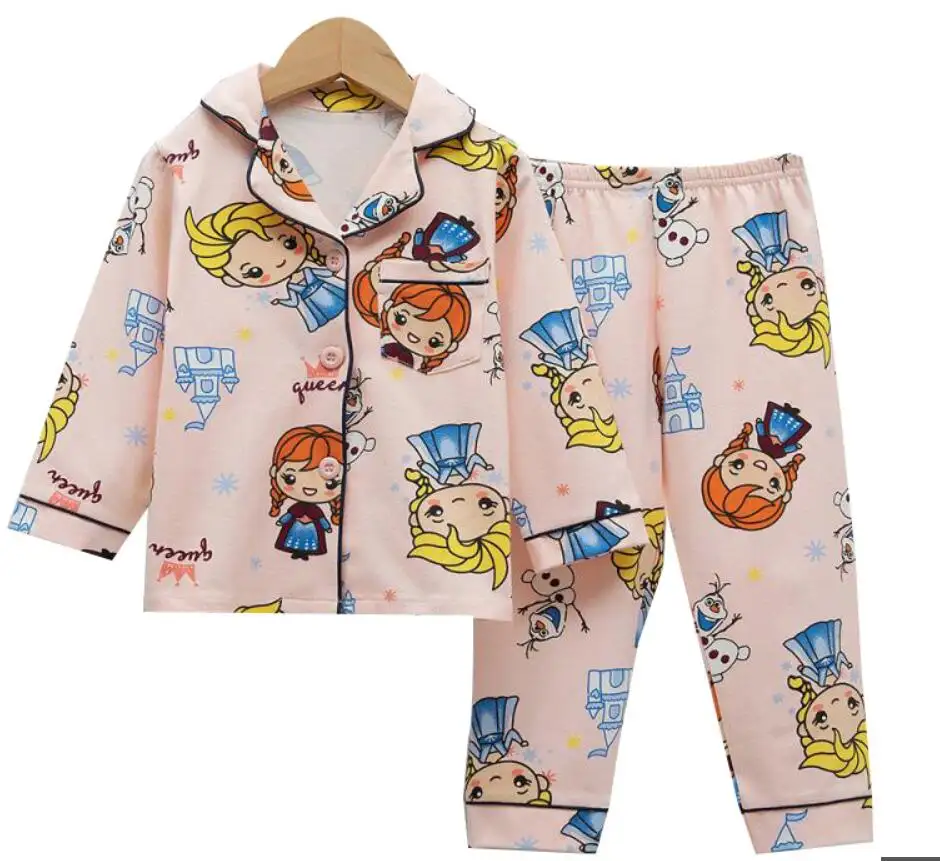 Pyjama 100% coton pour enfant, ensemble de vêtements de nuit, bonne qualité