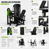 Machine à flexions assises SK Hamstrings avec coussin réglable, cadre en acier robuste, équipement de musculation professionnel pour salle de sport
