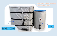 Veste chauffante pour réservoir IBC 1000L 200L avec thermostat Veste chauffante pour équipement de chauffage