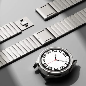 สายนาฬิกาไทเทเนียมราคาไม่แพงสำหรับ <span class=keywords><strong>Samsung</strong></span> <span class=keywords><strong>WATCH</strong></span> 6 <span class=keywords><strong>5</strong></span> 4สายนาฬิกาไทเทเนียมสีพรีเมี่ยมสำหรับ <span class=keywords><strong>Samsung</strong></span> Watch6 CLASSIC - Product Image 3