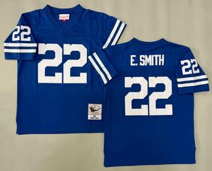 2526 Maillots rétro des Dallas Cowboys en gros de Chine # 22 E.Smith Maillots de football américains rétro, chemises de football vintage unisexes - Product Image 3