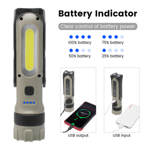 Las amazonas característica productos de alta potencia multifuncional <span class=keywords><strong>LED</strong></span> trabajo pequeña linterna con imanes en la cola - Product Image 6