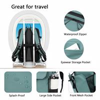 Mochila de Viaje Unisex para Portátil, Aprobada para Vuelo |   Bolsa de Ordenador Impermeable de Poliéster de 17.3 Pulgadas, Mochila Casual para el Fin de Semana