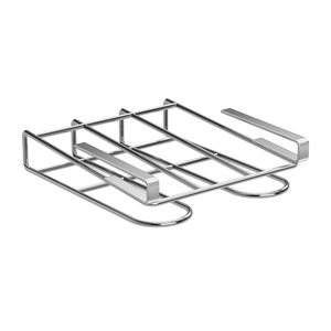 Étagère de rangement de cuisine multi-niveaux sans perçage sous l'armoire avec porte-serviettes et porte-papier, style moderne, en acier inoxydable 304 - Product Image 1