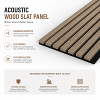 Panneau acoustique moderne en MDF avec support en feutre pour hall d'hôtel, bureau, salle de réunion, salon, projets scolaires