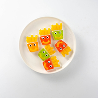 Bonbons gélifiés en forme de frites, visage souriant, saveur fruitée, personnalisables OEM, marque privée, vente en gros