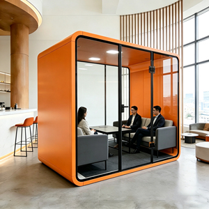 Cabina Telefónica Acústica Móvil Insonorizada para Oficina, Cabina de Grabación Vocal Grande para Oficina Abierta y Espacio de Trabajo Compartido - Product Image 4