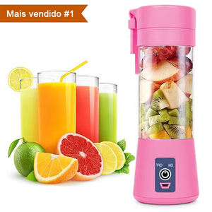 เครื่องปั่นน้ำผลไม้แบบพกพาขนาด300มล. เครื่องผสมผลไม้หกใบแบบชาร์จไฟได้ - Product Image 1