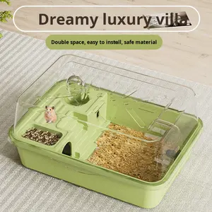 Cage pour <span class=keywords><strong>hamster</strong></span> Ours doré Grand espace Bouton solide en plastique Écologique Maison d'évitement de <span class=keywords><strong>hamster</strong></span> Capacité de 5kg Toutes saisons <span class=keywords><strong>Pet</strong></span> - Product Image 5