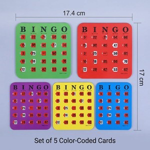 Juego de Cartas de Bingo Educativo de Diseño Original ZS-PC0056, 5 Colores, Pensamiento Lógico, Desarrollo de la Inteligencia, Cartas Multijugador - Product Image 3