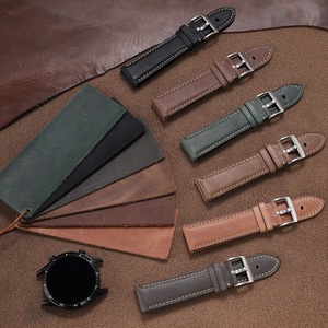 สายนาฬิกาหนังแท้แบบกำหนดเองสำหรับ OEM Horween/Crazy Horse/ Martino/WAX/MBox/Saffiano/Epsom/Suede ใช้แทนสายเดิมได้กับนาฬิกาทุกประเภท - Product Image 5