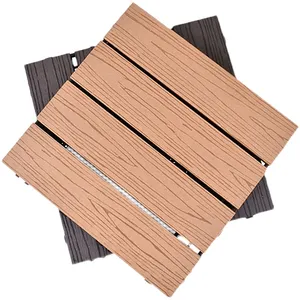 Außen Verbund PVC DIY WPC Decking Bodenfliesen Terrassen deck Fliesen