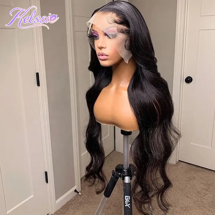 Natural HD Glueless Body Wave Brazilian Lace Wigs 100% Raw Virgin Human Hair Full Lace Front Wig With Baby Hair For Black Women