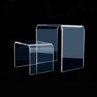 Tabouret en acrylique transparent tabourets bas en acrylique en forme de U personnalisé chaise de table d'appoint en acrylique transparent lucite siège de douche de salle de bain