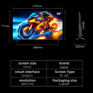 Televisor Inteligente Android Google TV 4K QLED de 65 55 32 43 Pulgadas con Cromcast y Aplicaciones de Streaming Populares - Product Image 2