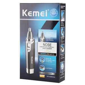 Tondeuse électrique pour poils du nez Kemei Km 6512, alimentée par piles, pour la coupe des poils du nez, de la barbe et des sourcils, avec garantie de 2 ans - Product Image 1