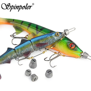 Hameçon de pêche lesté Spinpoler, montage Stinger pour brochet, triple hameçon robuste en acier à vis, 5g 7g 10g 15g 20g, lest multi-profondeur pour eau salée - Product Image 2