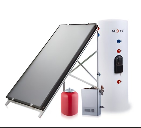 High Quality SS-F Split Flat Plate Solar Water Heater Easy Outdoor Freestanding Indirect Stainless Steel Tank Copper Coil