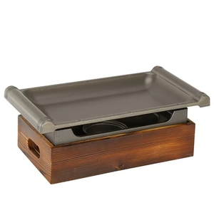 <span class=keywords><strong>Plaque</strong></span> de <span class=keywords><strong>cuisson</strong></span> rectangulaire japonaise multifonctionnelle antiadhésive portable pour réchaud à alcool solide, plats et poêles de <span class=keywords><strong>cuisson</strong></span> - Product Image 1