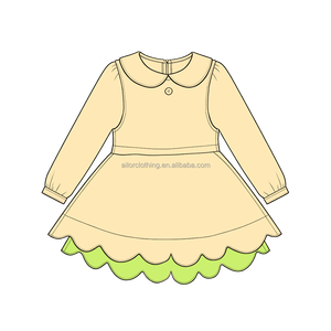 Robe de yoga pour filles en nylon et élasthanne, à bords festonnés, logo personnalisé, couleur personnalisée, taille personnalisée, marque privée, vente en gros - Product Image 3