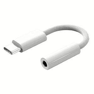 Nylon Braided 3.5mm to <b>Usb</b> <b>C</b> Earphone Adapter Cable Aux Audio Cable for Mobile Phones - Product Image 1