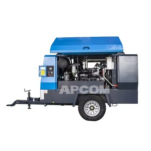 เครื่องอัดอากาศแบบสกรูดีเซล APCOM แรงดันสูง 16 17 18 20 22 บาร์, 185-1000 CFM - Product Image 4