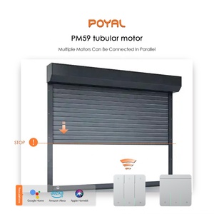 Moteur tubulaire POYAL à faible vitesse et couple élevé, avec limiteur mécanique précis, pour portes <span class=keywords><strong>de</strong></span> <span class=keywords><strong>garage</strong></span> et volets roulants électriques - Product Image 4