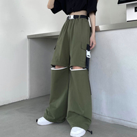 Pantalon Cargo décontracté à fermeture éclair pour femme